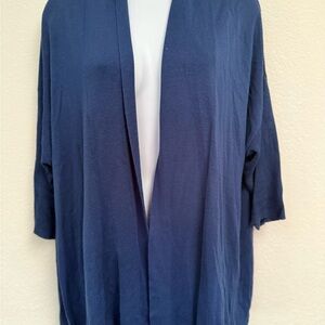 Dressbarn Blue Cardigan Sweater